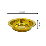 Set of 3 Golden Flat bottom Bowls