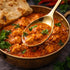 Set of 8 - Rice & Curry Serving Spoons Set Golden