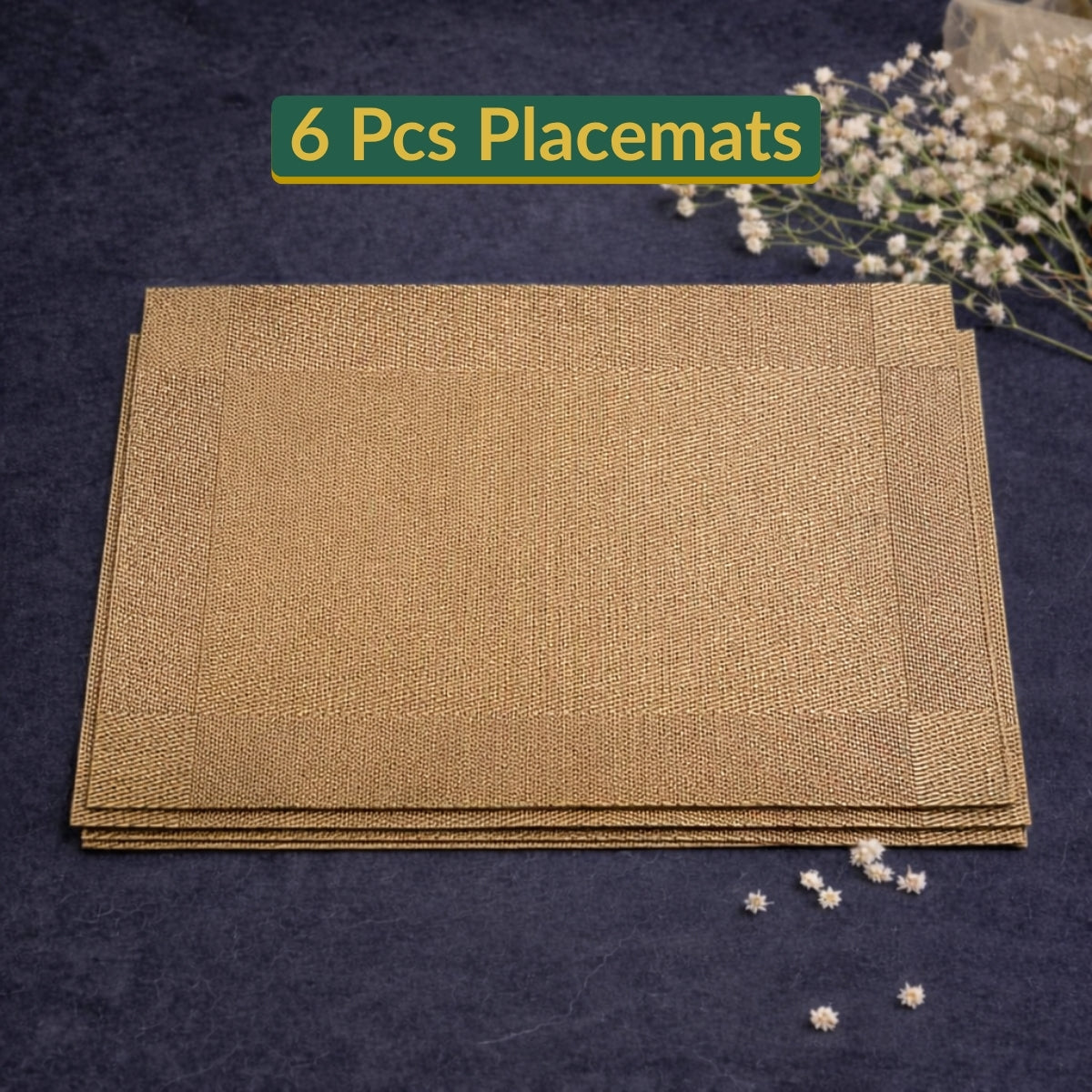 Luxury Placemats - light Brown Jute Designed