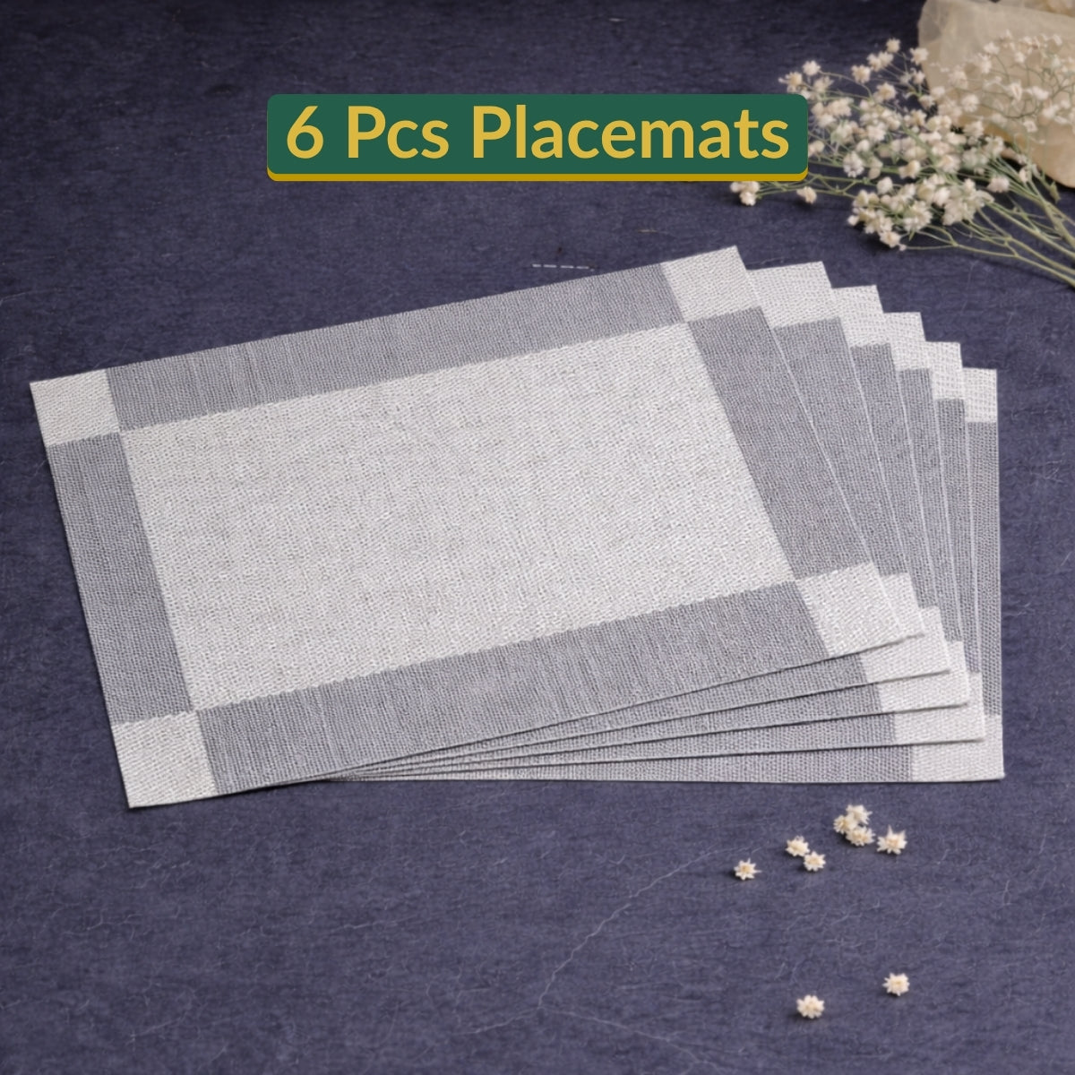 Luxury Placemats - Silver Jute Designed