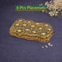 Golden & Black Daisy Cluster Placemat