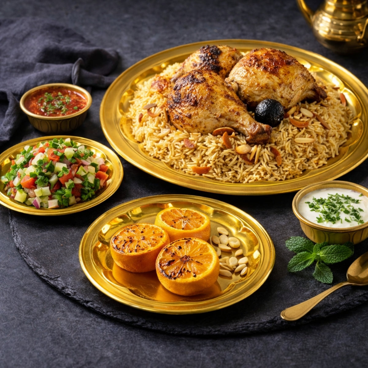 QM® Arabic Mandi Rice Pulao Platter