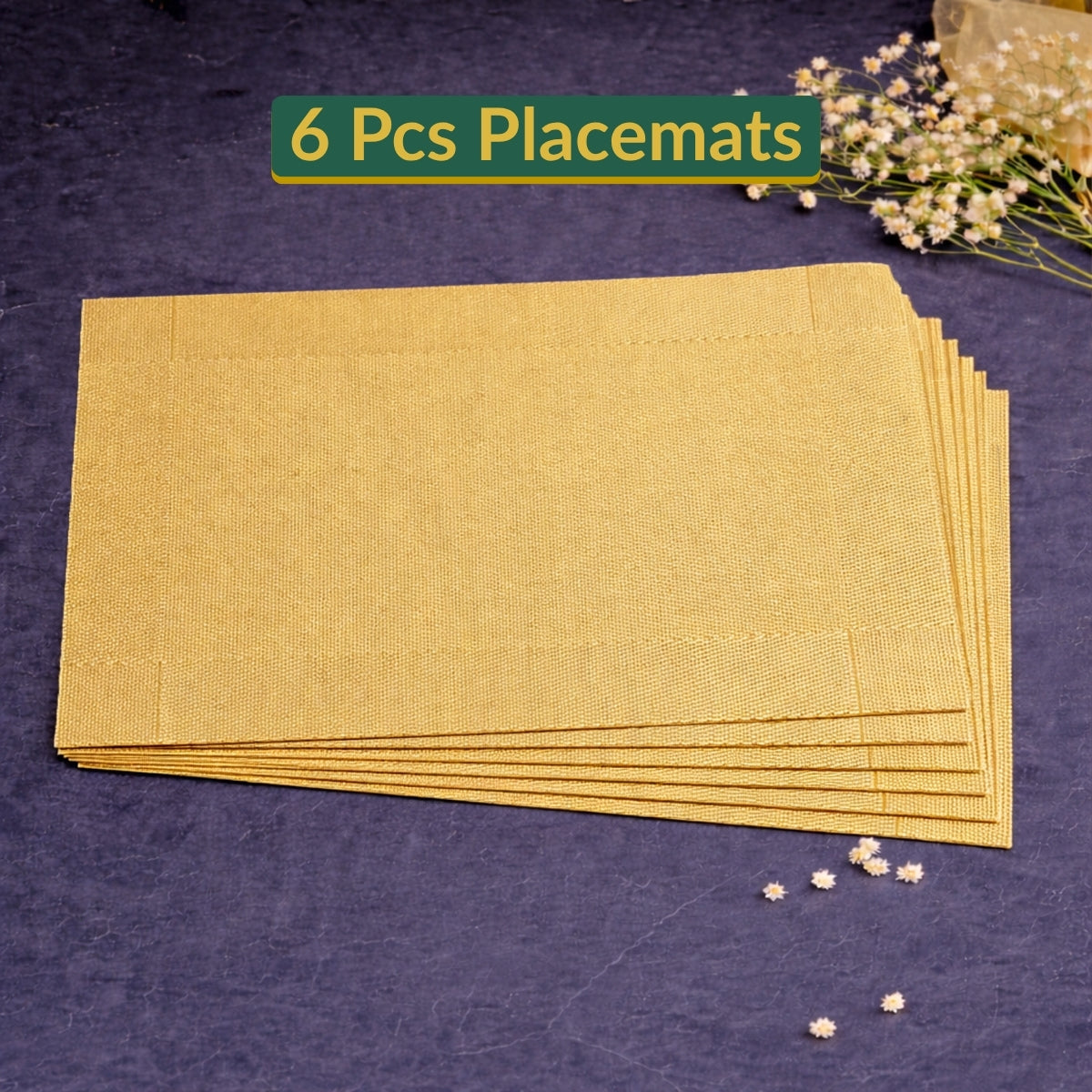 Luxury Placemats - Golden Jute Designed