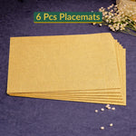 Luxury Placemats - Golden Jute Designed