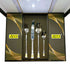 AYD Premium 24-Piece Hammered Golden & Silver Cutlery Set - 6 Person
