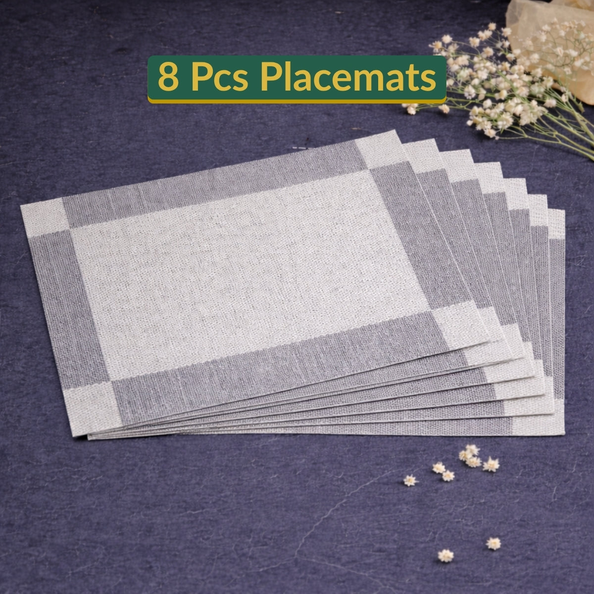 Luxury Placemats - Silver Jute Designed
