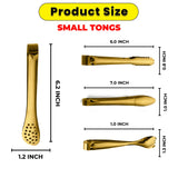 Set of 4 Small Tongs Multipurpose