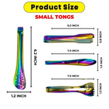 Set of 4 Rainbow Tongs