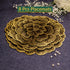 Golden & Black Round Floral Placemat