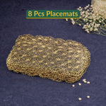 Golden & Grey Daisy Cluster Placemat