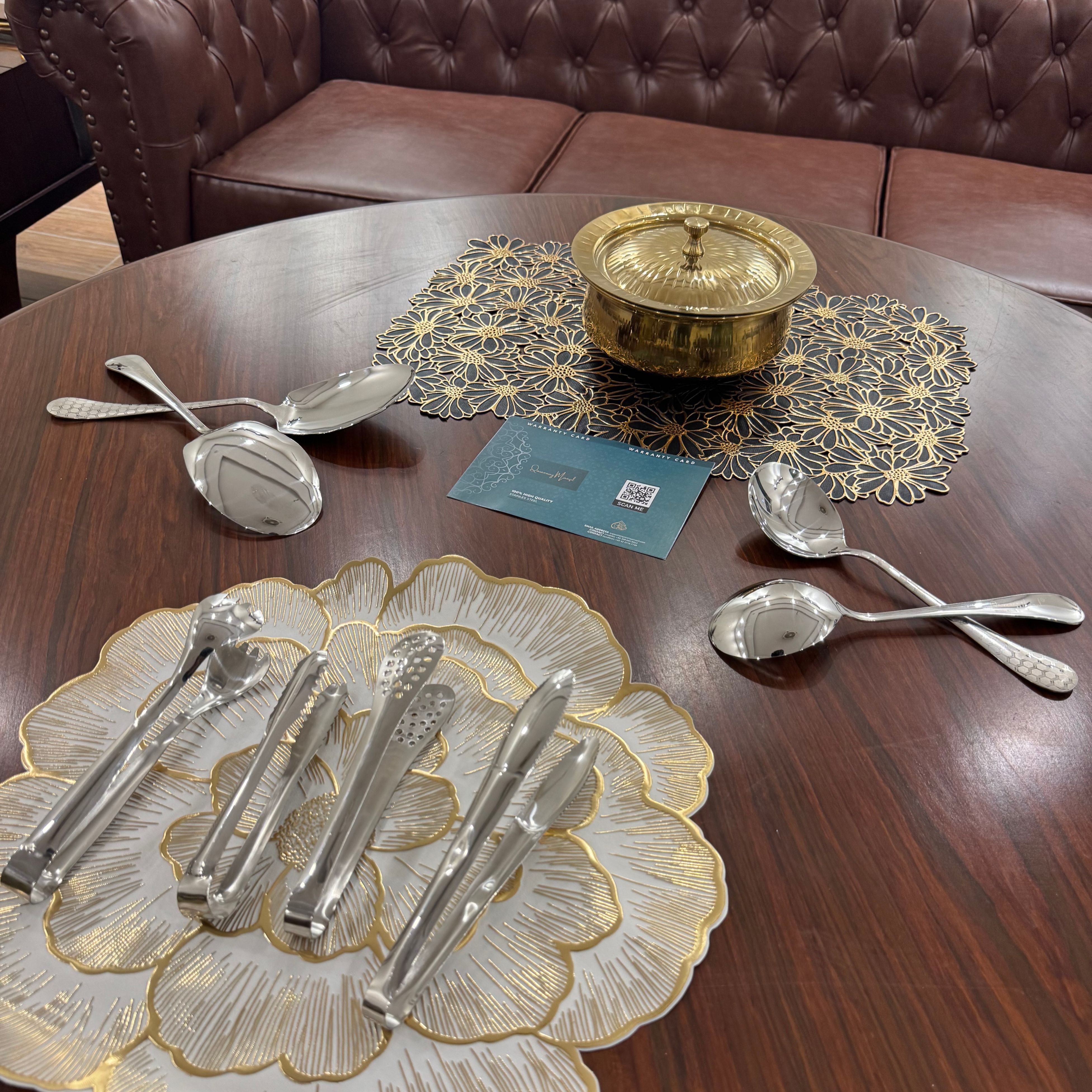 QM® Dawat Tablescape – Serving & Dining Set for Elegant Hosting