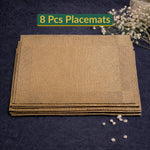 Luxury Placemats - light Brown Jute Designed
