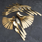 SUPREME GOLDEN 60 Gram Premium Cutlery Set Qareenay Manzil® branded
