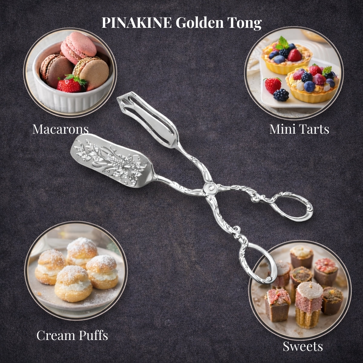 PINAKINE Silver Tong - Flat Head