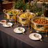 QM® Buffet Serving Dishes with Lid, Stand & Burner-Stainless Steel