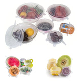 Silicone Stretch Lids - 6 Pieces