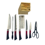 Imported Knife Set - 8 pieces with Wooden Stand