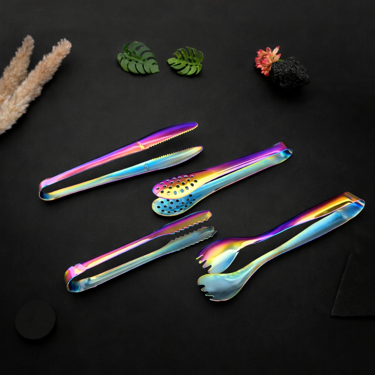 QM® Set of 4 Small Tongs Multipurpose