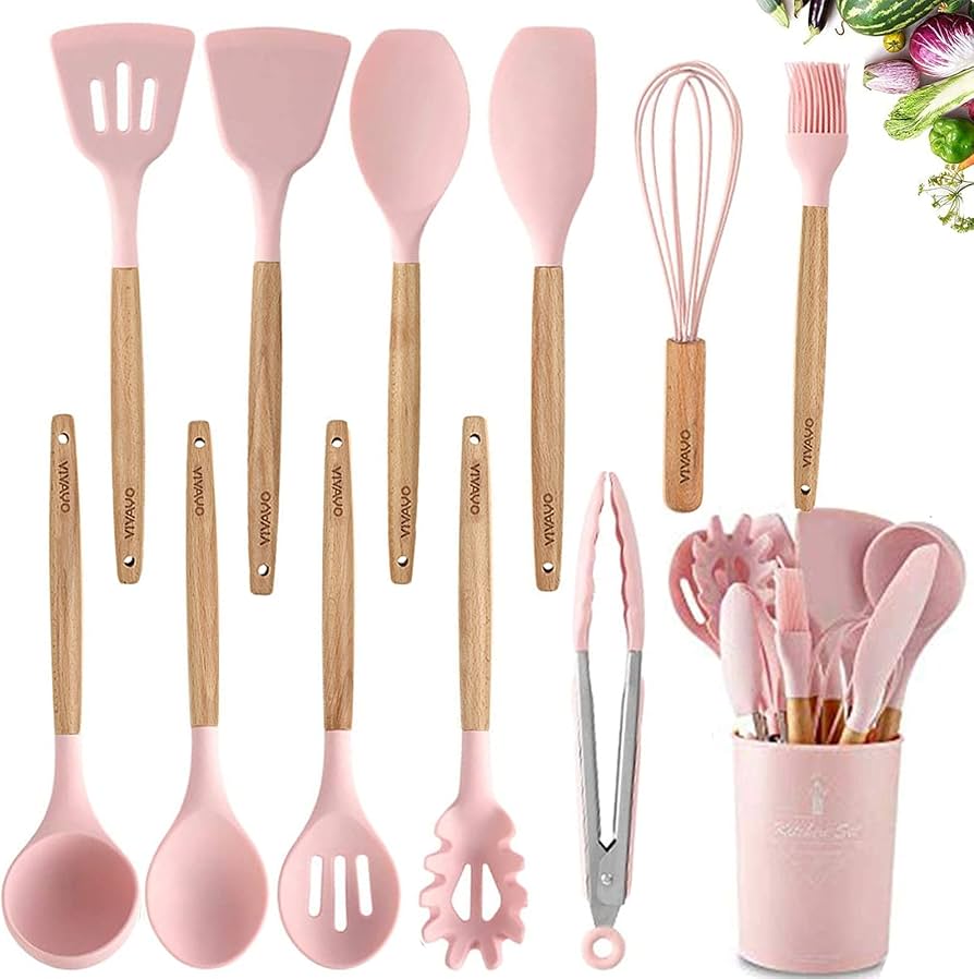 12-Piece Silicone Kitchen Utensils Set