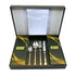 AYD Premium 24-Piece Floral Golden & Silver Cutlery Set - 6 Person