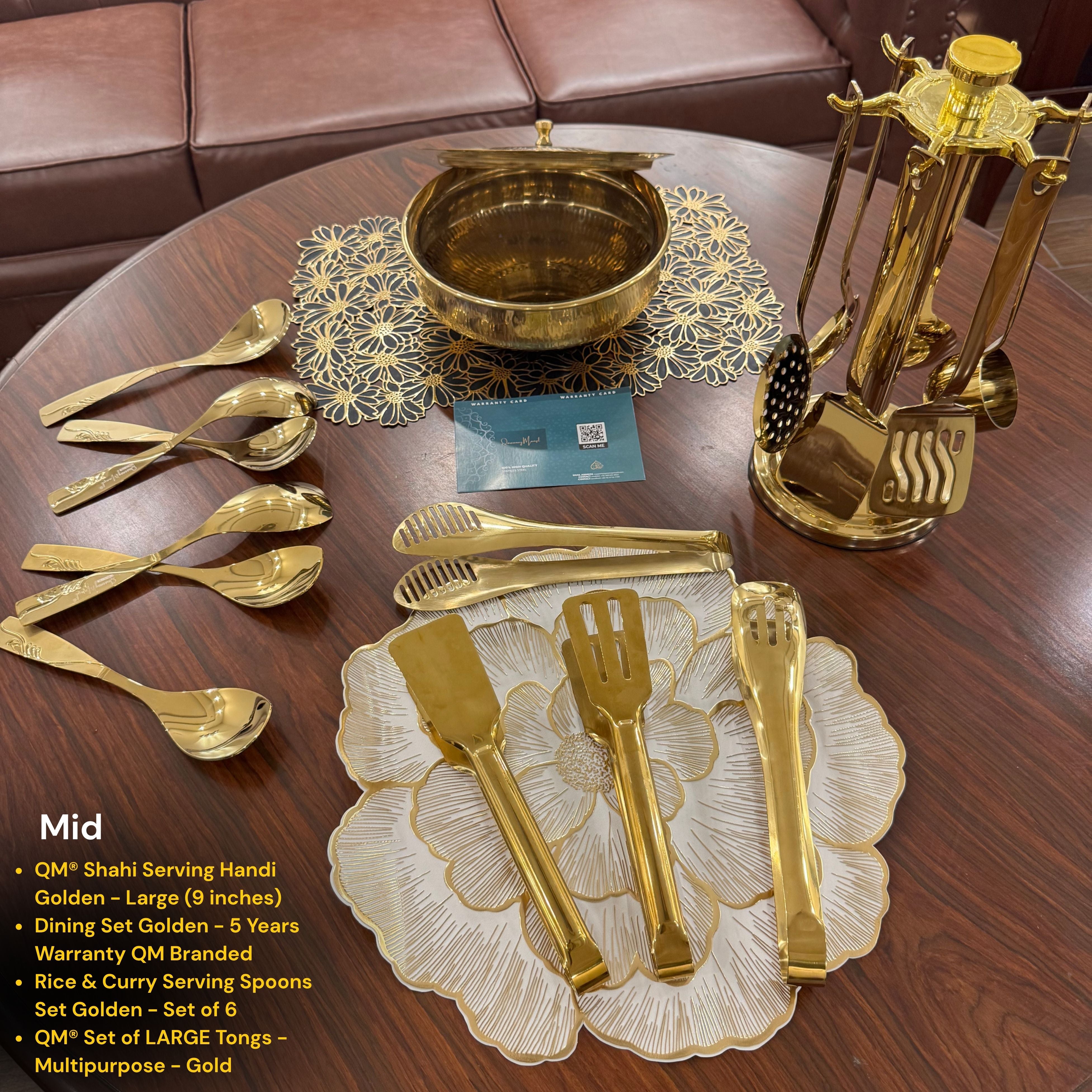 QM® Dawat Tablescape – Serving & Dining Set for Elegant Hosting