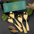 Rice & Curry Serving Spoons Set Supreme Golden Qareenay Manzil® Branded with 5 Year Warranty