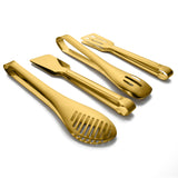 4 Large Golden Tongs