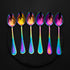 6 Table Spoon Multi Colored Golden Qareenay Manzil® branded