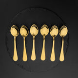 Tea Spoon Premium Golden Qareenay Manzil® branded - Set of 6