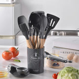 12 pcs Silicon Kitchen Utensils Set