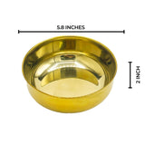 Golden Rice Bowls-Set of 3-PVD Coated QM Branded