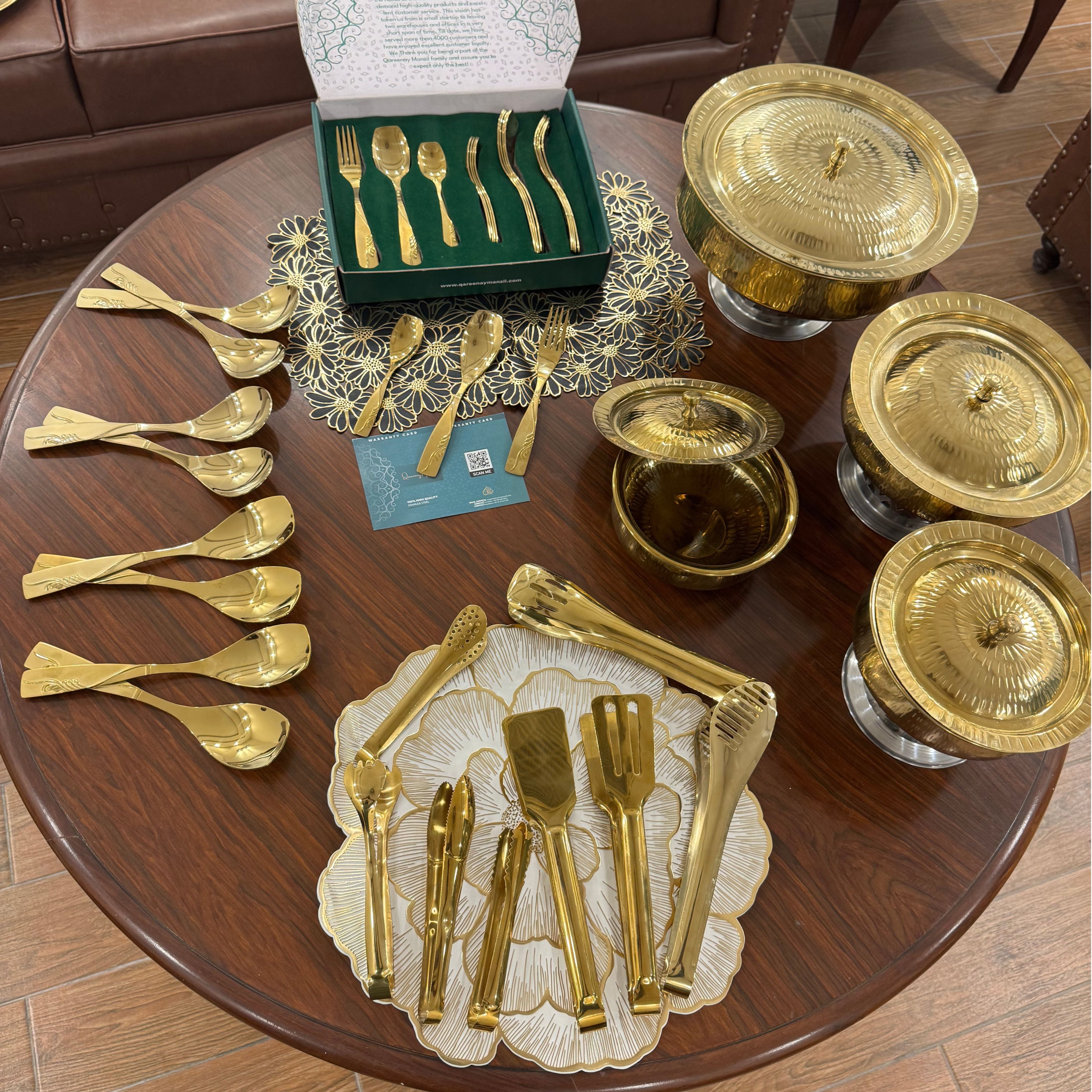 QM® Dawat Tablescape – Serving & Dining Set for Elegant Hosting
