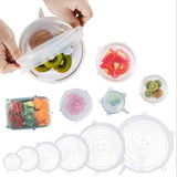 Silicone Stretch Lids - 6 Pieces