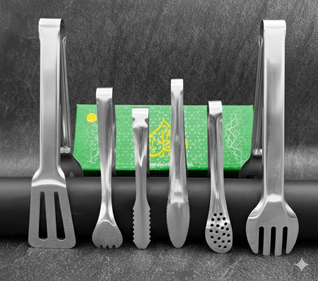 QM® WALFOS 6-pieces Multipurpose Tongs