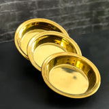Set of 3 Golden Flat bottom Bowls