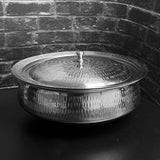 Ultra Large Silver Shahi Serving Handi - QM® Branded