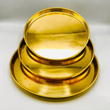 Golden Serving Dishes- PVD Coated QM Branded