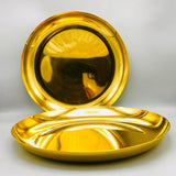 Golden Karahi & Rice Serving Platter - PVD Coated QM Branded