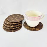 Leather Coasters - Set of 6 - LV Design