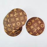 Leather Coasters - Set of 6 - LV Design