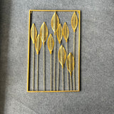 Golden Leaves Modern Wall Hanging - Large