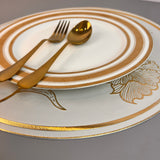 6 pcs Placemats - Golden Flower