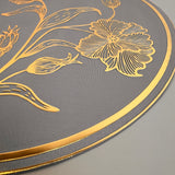 6 pcs Placemats - Golden Flower