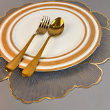 6 pcs Placemats - Golden Petal