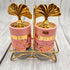 Salt & Pepper Set - Pink & Golden - 3 pcs