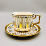 6 Persons Ceramic Tea cup & Saucer Set - Multi Colored Design