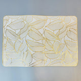 6 pcs Placemats - Golden Banana Leaves Design