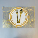 6 pcs Placemats - Golden Sunflower Flower Design