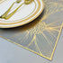6 pcs Placemats - Golden Sunflower Flower Design