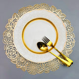 6 pcs Placemats - Golden Rose Design